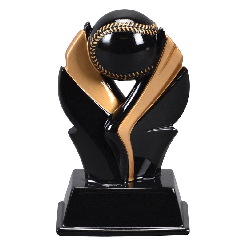 Black and Gold Baseball Resin