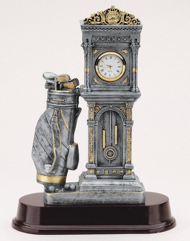 Clock with Golf Bag