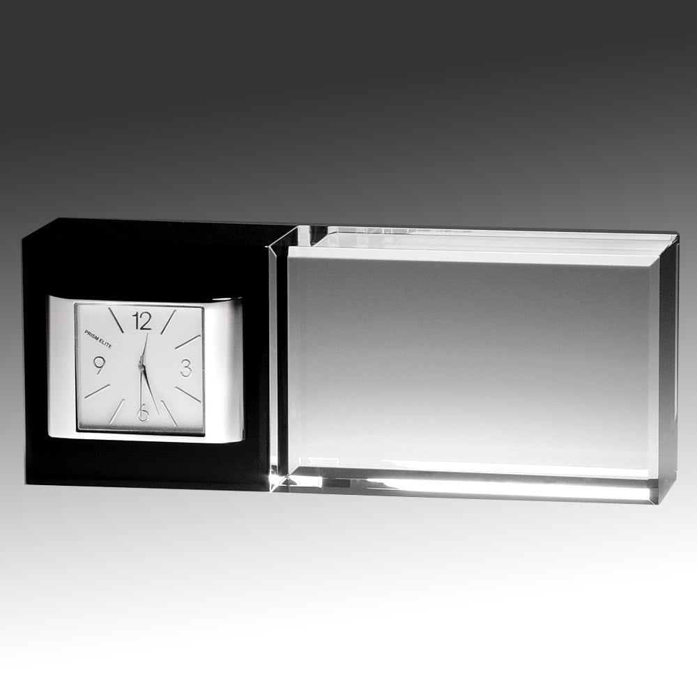 Sleek Crystal Clock