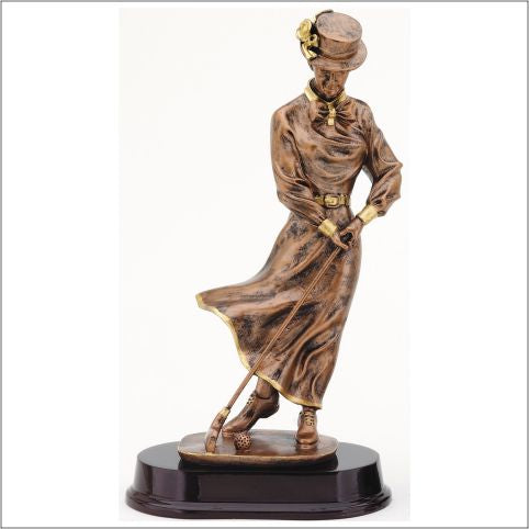 Old Fashioned Female Golfer