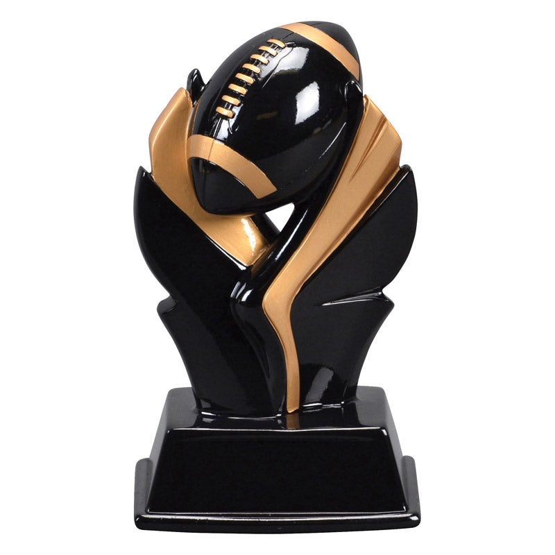 Black and Gold Football Resin