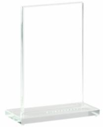 Clear Glass Rectangle on Base