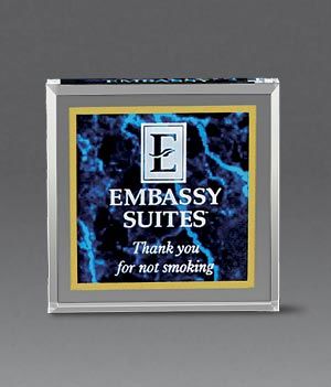 Marble Image Paperweights - 5 Color Options