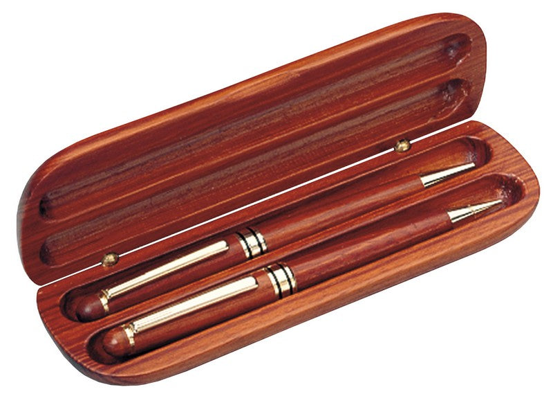 Rosewood Pen and Pencil in Rosewood Case