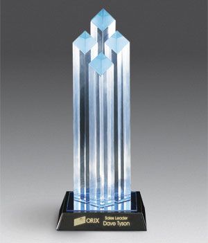 Diamond Cut Tower, Blue or Gold