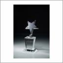 Silver Star on Optic Crystal Base