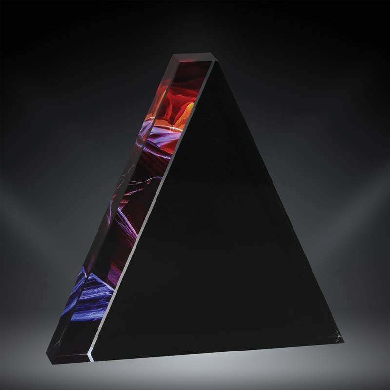Triangle with Colored Accents